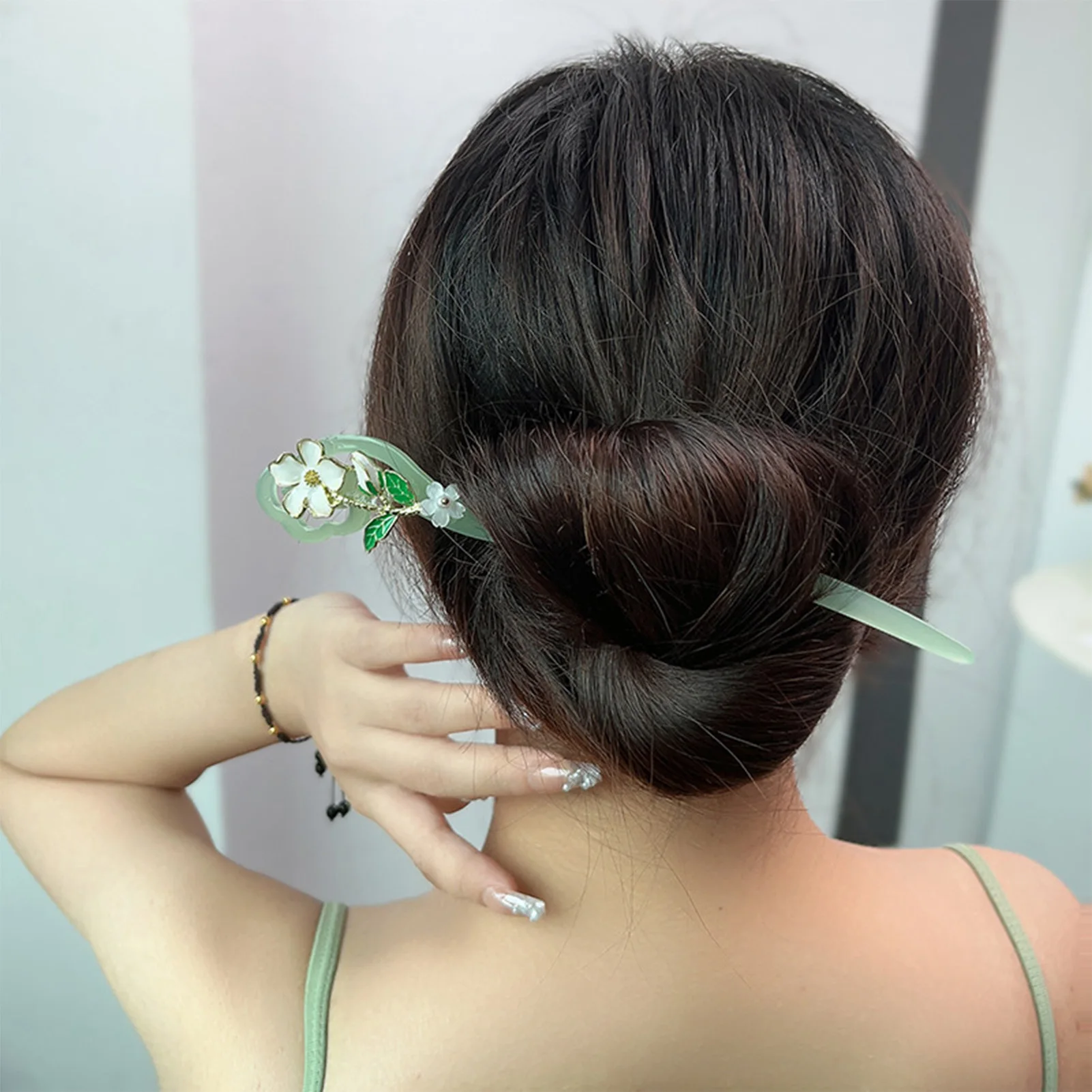 Flower Hair Stick Retro Hairpins Traditional Hair Chopsticks for Women and Girls Hair Accessories