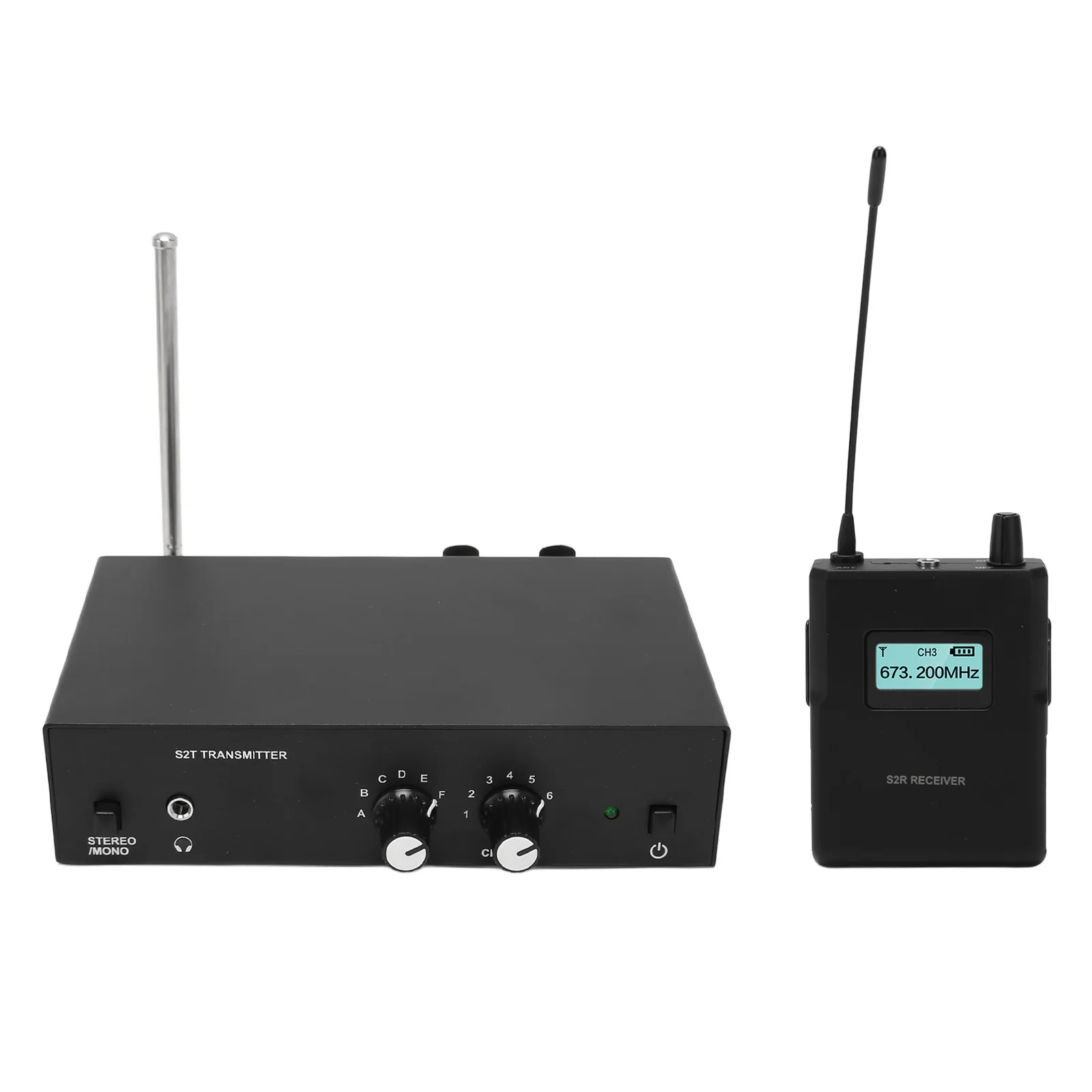 ANLEON S2T Wireless Ear Monitor System 526-535 570-590 670-680 863-865Mhz Wireless Monitor Transmitter Receiver with Earphone