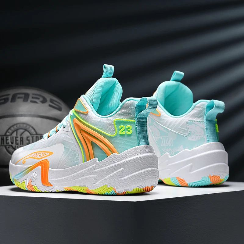 Men's High-Top Basketball Sneakers, Breathable Mesh Shoes, Non-Slip Rb Sole, Lace-Up Sports Shoes, Casual Athletic Shoes