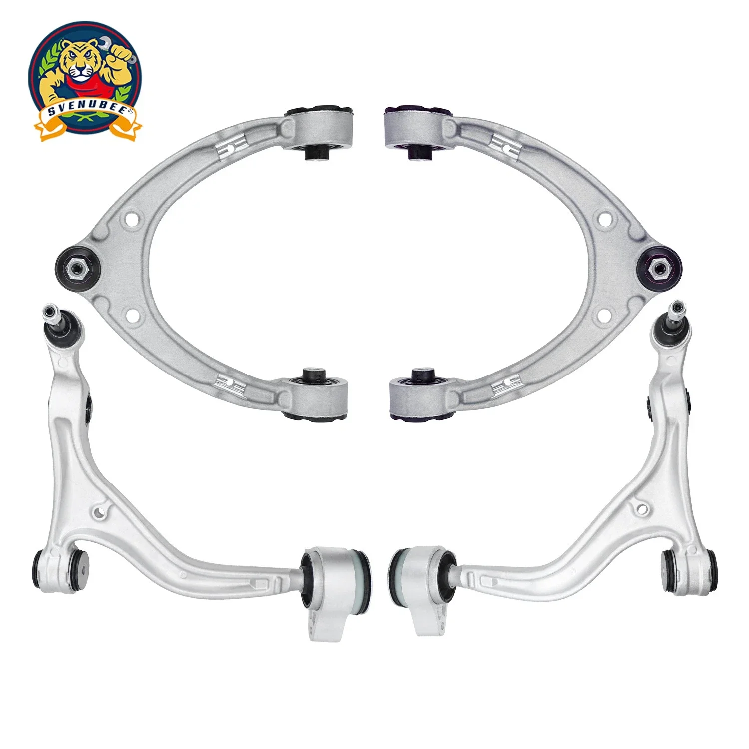 Svenubee 4pcs Front Control Arm w/Ball Joint Upper Lower Suspension Kit LH RH Compatible With 2017-2023 Porsche Panamera(971)