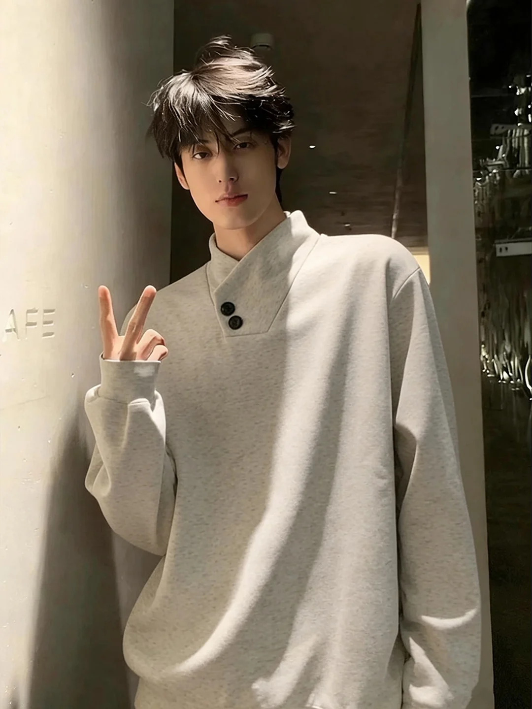 

Мужская толстовка с капюшоном на флисовой подкладке, с длинным рукавом, воротником-стойкой, комфортная, немнущаяся, в американском стиле, стандартного кроя