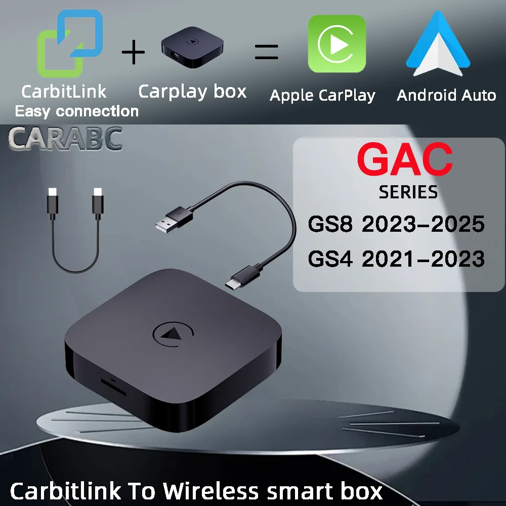 

GAC GS8 GenII GS8 GT GS3 CARABC CB12 carbitlink Easy Connect carbit adapter To Wireless CarPlay Android Auto smart box car play