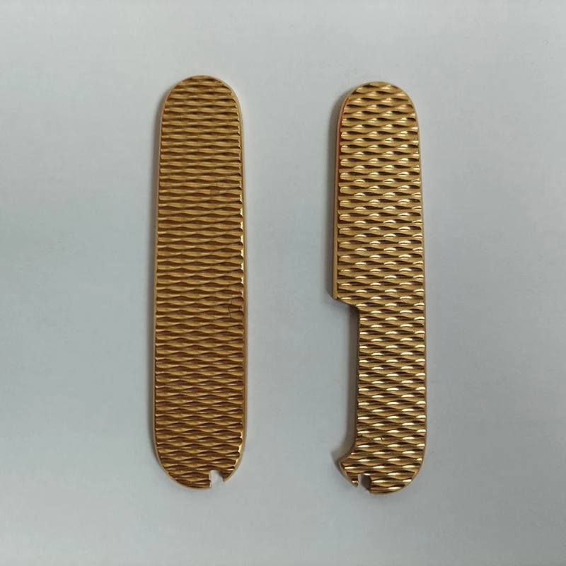 Personalizado de Bronze Grip Handle Patches Escamas para 91 mm Canivete Suíço Victorinox Pinças Palito Recortes Faça Você Mesmo Fazer Peças Novo