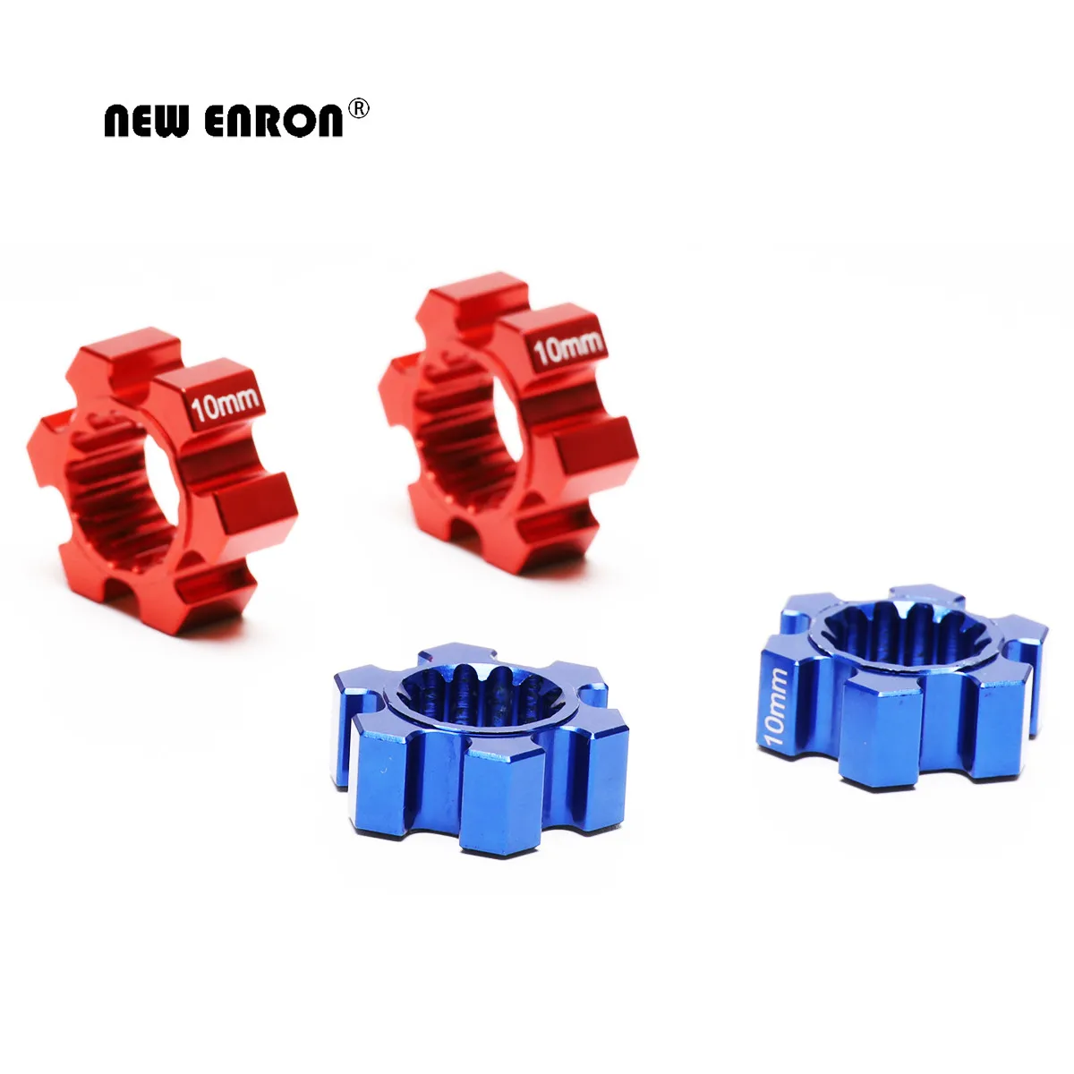 Nouveau ENRON 2 pièces moyeux de roue en aluminium hexagonaux 10mm/13mm épaisseur 7756 7756X 7756R pour voiture RC 1/5 Traxxas x-maxx XMaxx 77086-4