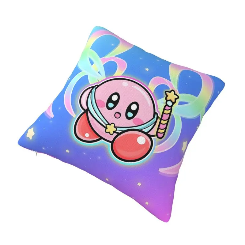 Custom Kirbys Video Game Pillow Case 40x40cm Cartoom Anime Modern Cushion Cover Square Pillowcase - view 2
