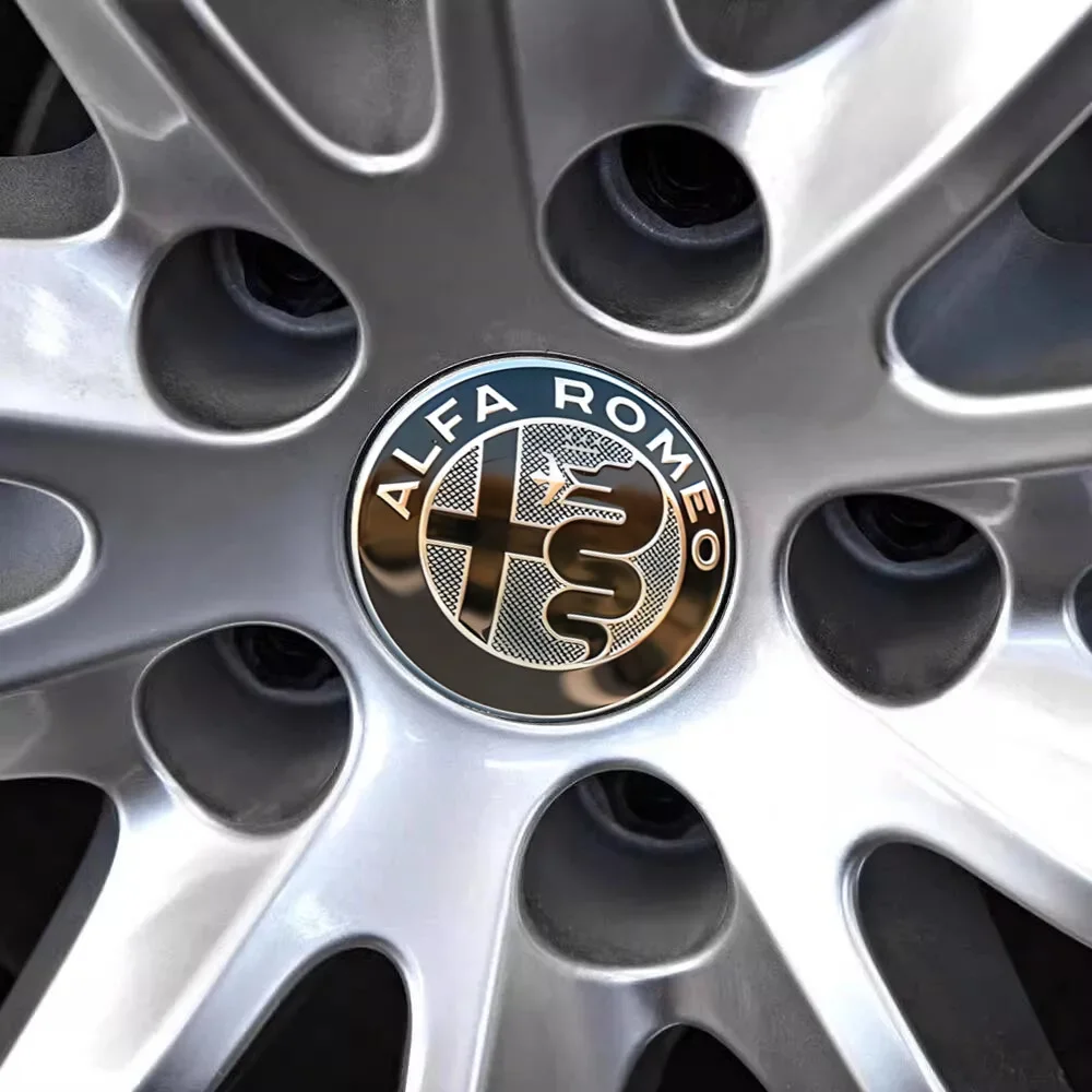9 قطعة/مجموعة ل ألفا روميو 40 مللي متر 15 مللي متر T60 060 60 مللي متر قبعات سوداء 74 مللي متر عجلة القيادة شارة غطاء السيارة الجبهة شعار جوليا ستيلفيو ميتو #6