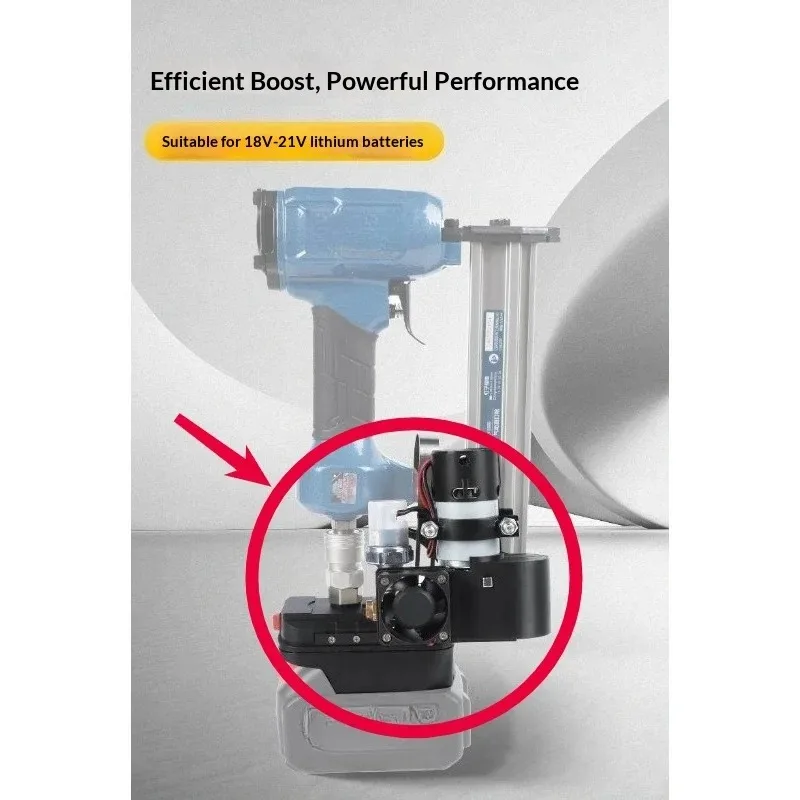 Mini Lithium‑Electric Air Compressor Pump, Woodworking & Industrial Use Power Tool