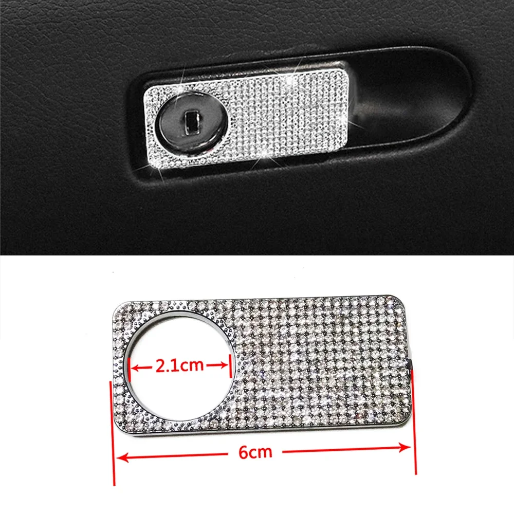 For Mercedes Benz C Class W205 2015-2018 Storage Box Glove Box Glovebox Switch Button Cover Trim Crystal Diamond Decal