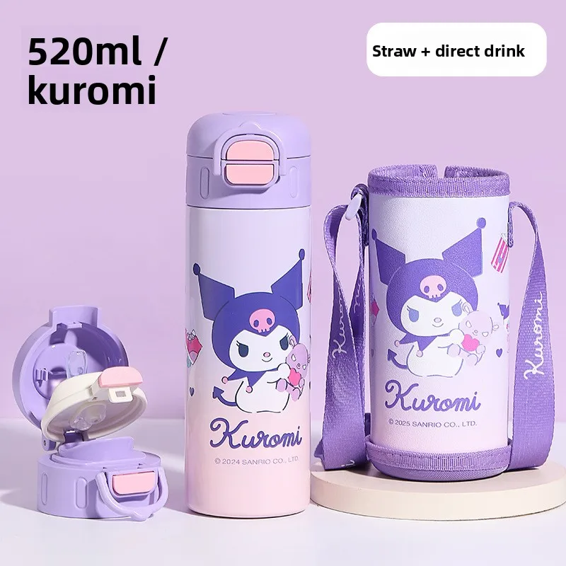 New Hello Kitty Children's 316 Stainless Steel Thermos Cup, Cute and Portable for Students to Use at School