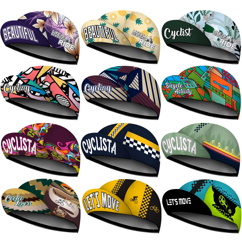 Multi Styles Colors Flowers Let Us Move Cyclista Coffee Ride Bike New Classical Cycling Caps OSCROLLING Gorra Ciclismo Unisex