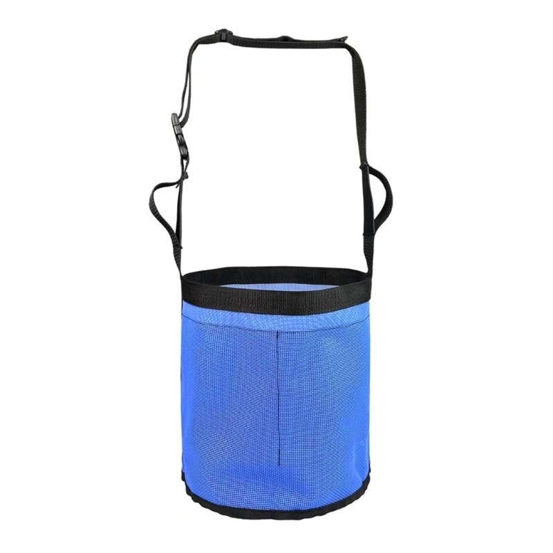 11UE Hays Bucket with Adjusted Strap, Mesh Feed Bag Hays Storage Bag Slow Feed Bucket