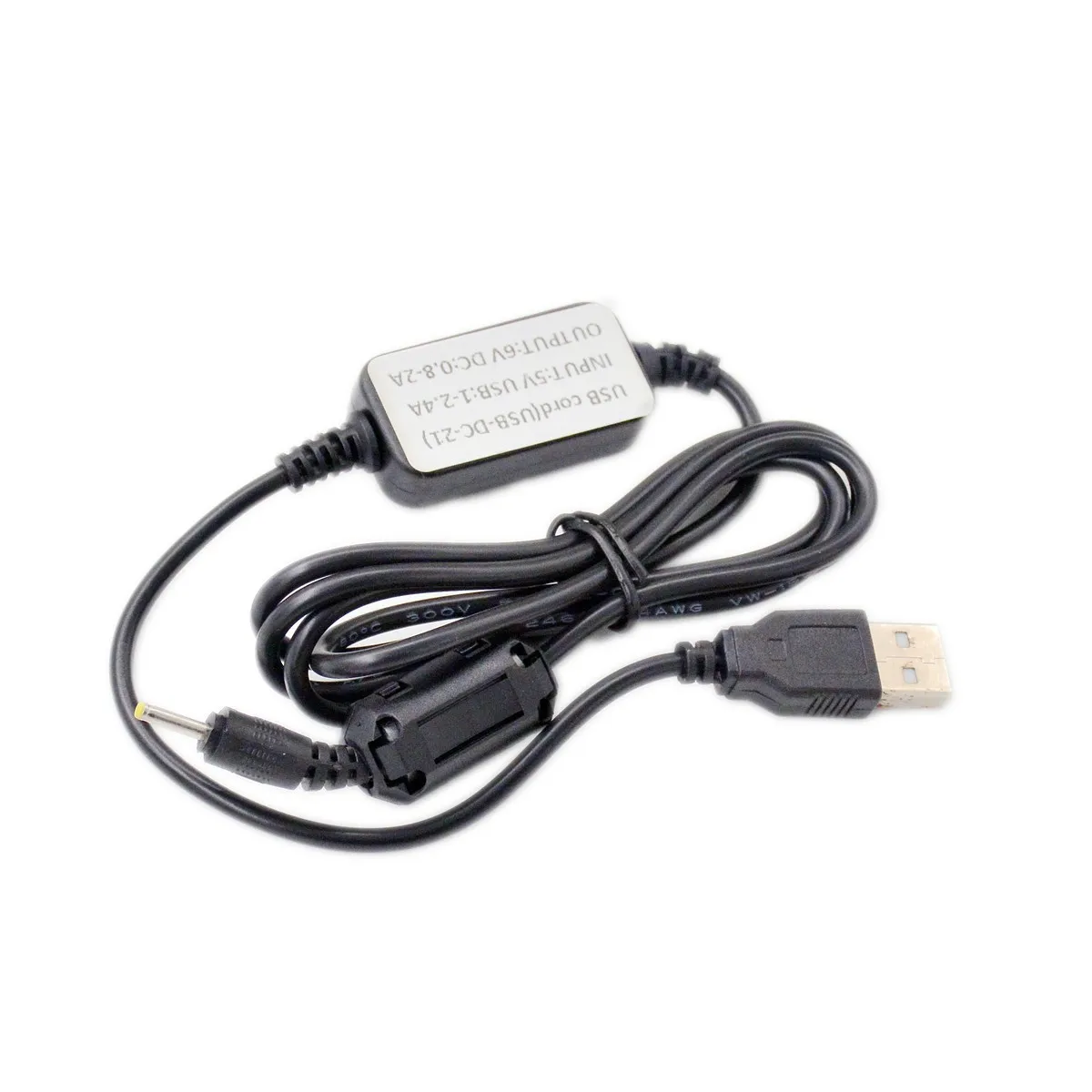 DC-21 USB Charge Cable  To DC Jack for YAESU VX1R VX2R VX3R VX3E VX3 HAM Two Way Radio Charger Cord Accessory