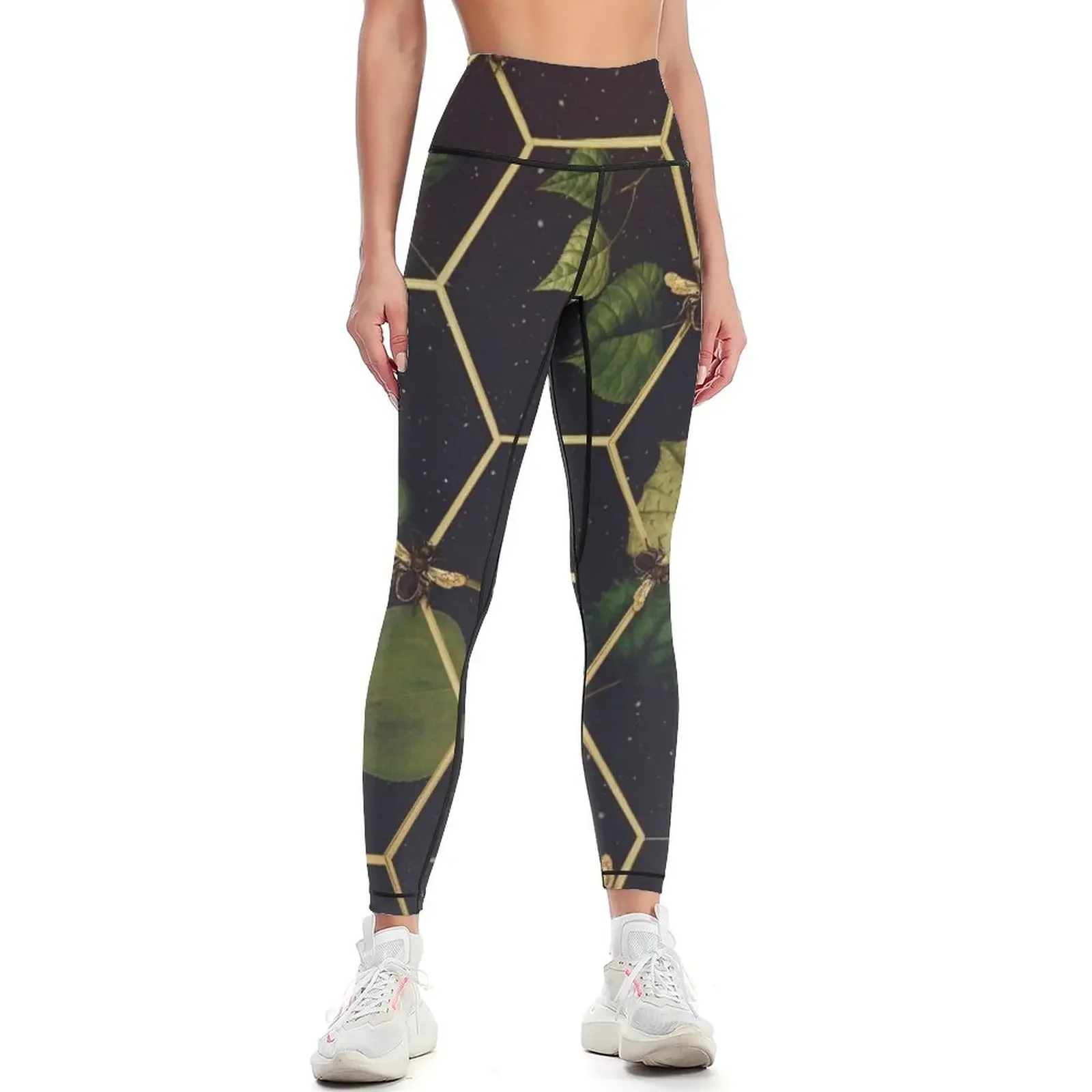 

Bees in Space Leggings Legging sexy woman Leginsy push up gym pants Pants sport Womens Leggings