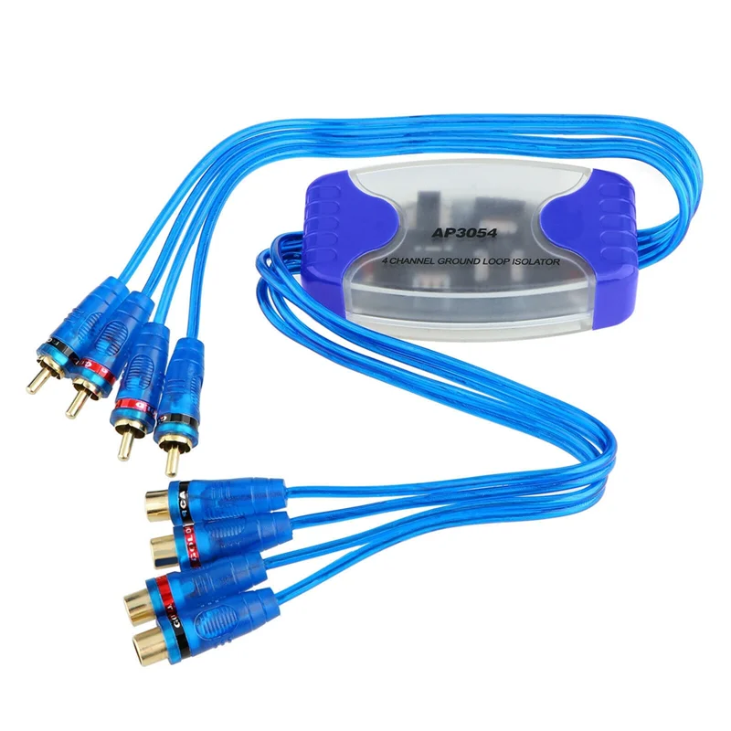 

Universal Noise Sound Eliminator 4 Channel Ground Loop Isolator Noise Filters for Car Audio Radio Home Stereo System