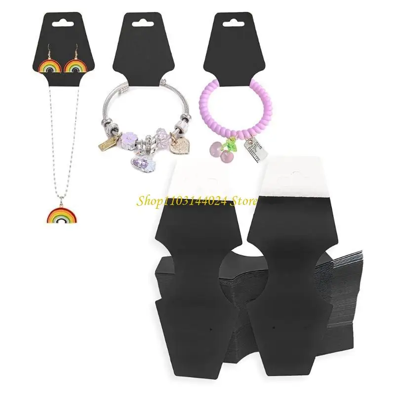 

N5KE 100 шт. Самоклеящиеся ценники для ювелирных изделий, складные бирки, браслет, крафт-бумага