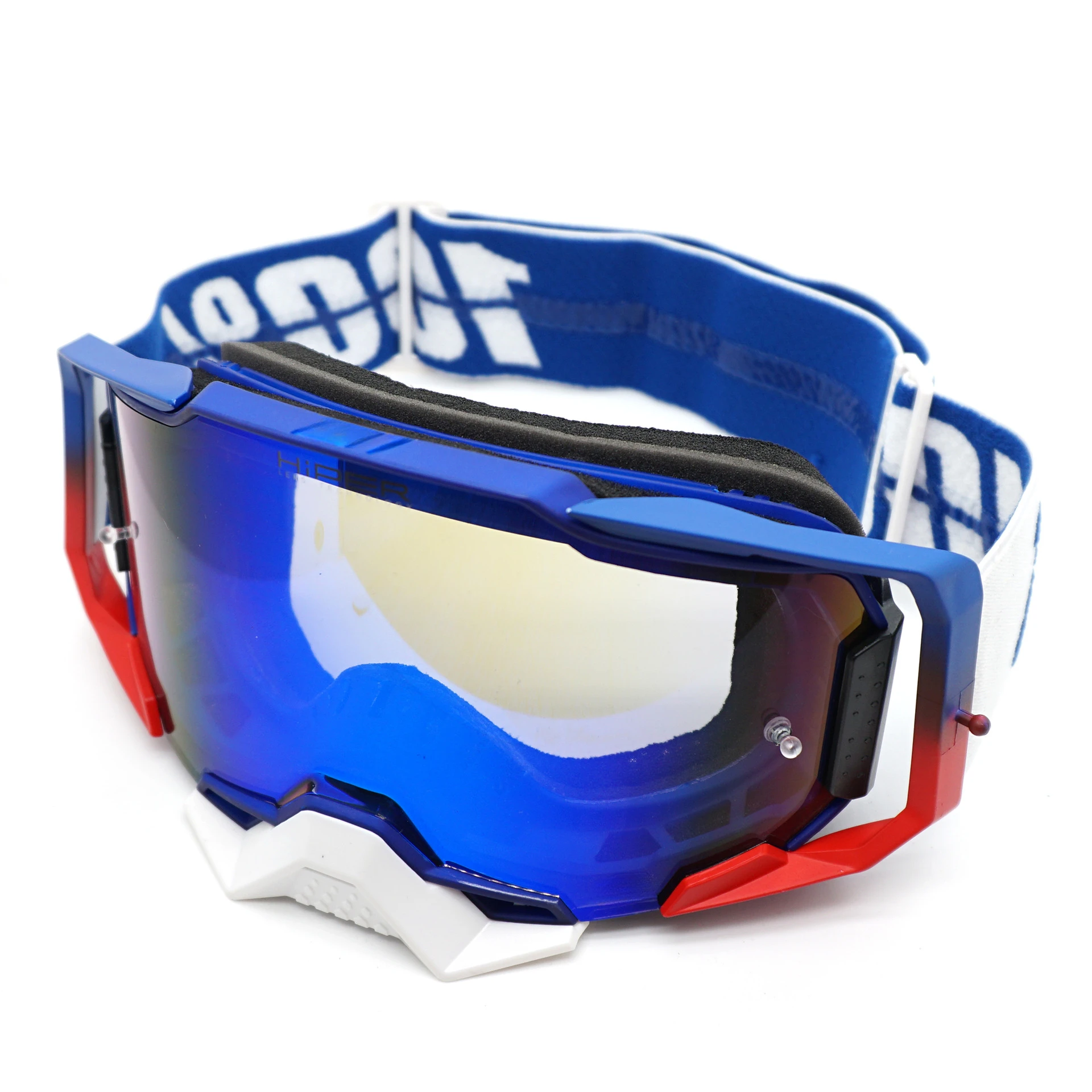 Motocross Goggles for The Racer HD Lens Motorcycle Glasses with Quick-change System Removable Nose Guard Motocycling Ski Goggles