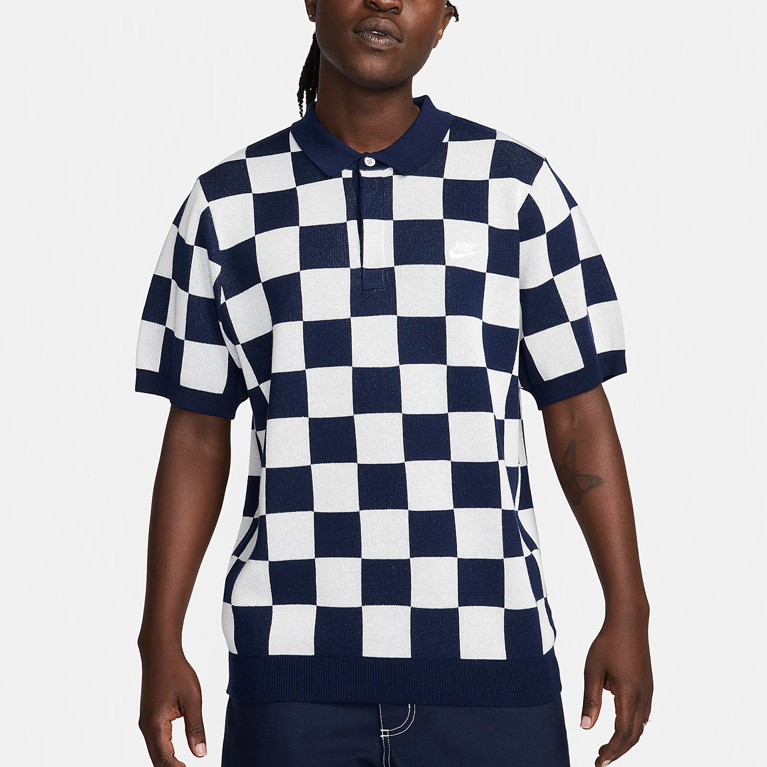 

Nike genuine 2024 New Men's Sports Casual Collar Short Sleeve T-Shirt FN3423-410