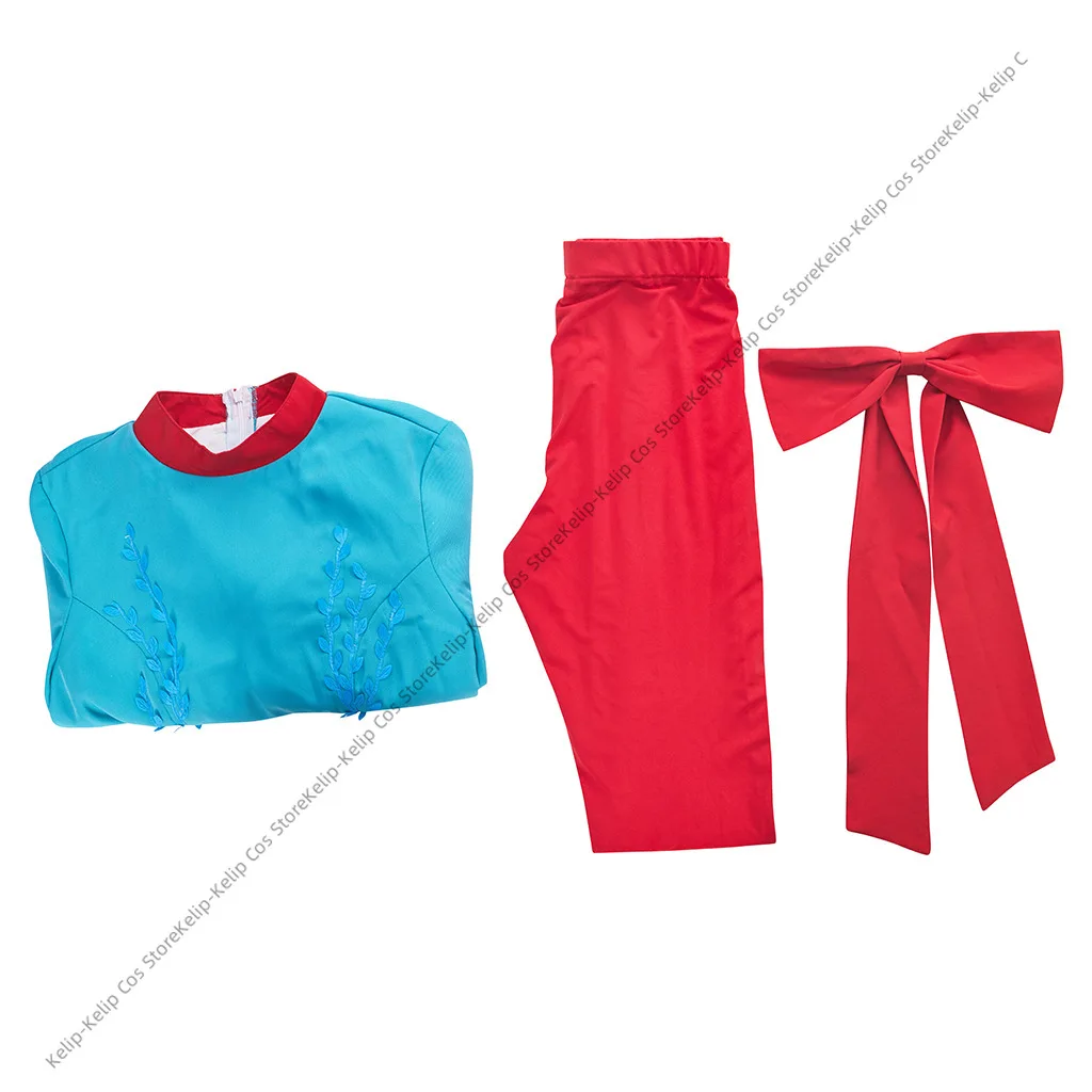 يموت مع ابتسامة سيدة برونو المريخ تأثيري حلي غاغا الأزرق فستان بتصميم حالم حفلة الهالوين الزي للرجل امرأة