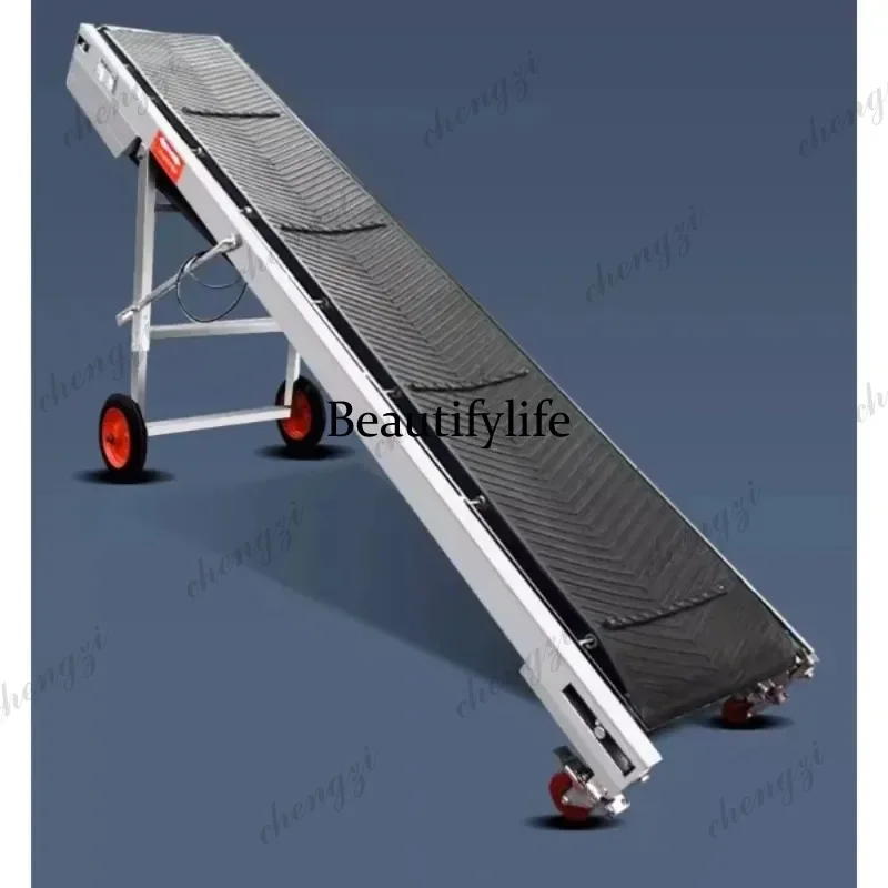 A172  Small folding lifting conveyor belt with loading and unloading anti-skid conveyor belt