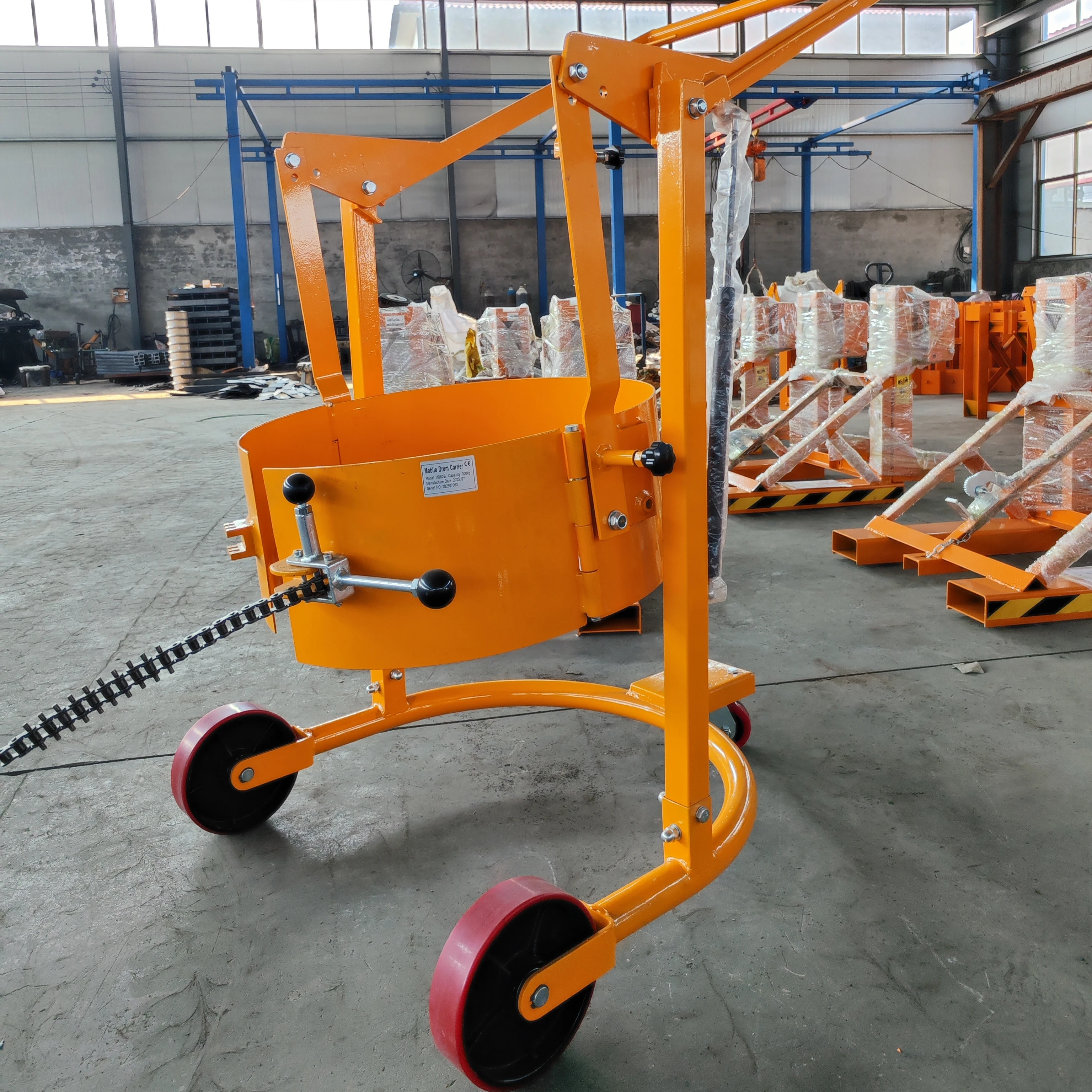 

300KG Drum Pallet Truck Lifting Barrel Fork Lift Cheap Pricelift Stacker with Drum Claw Grab Drum Lifter