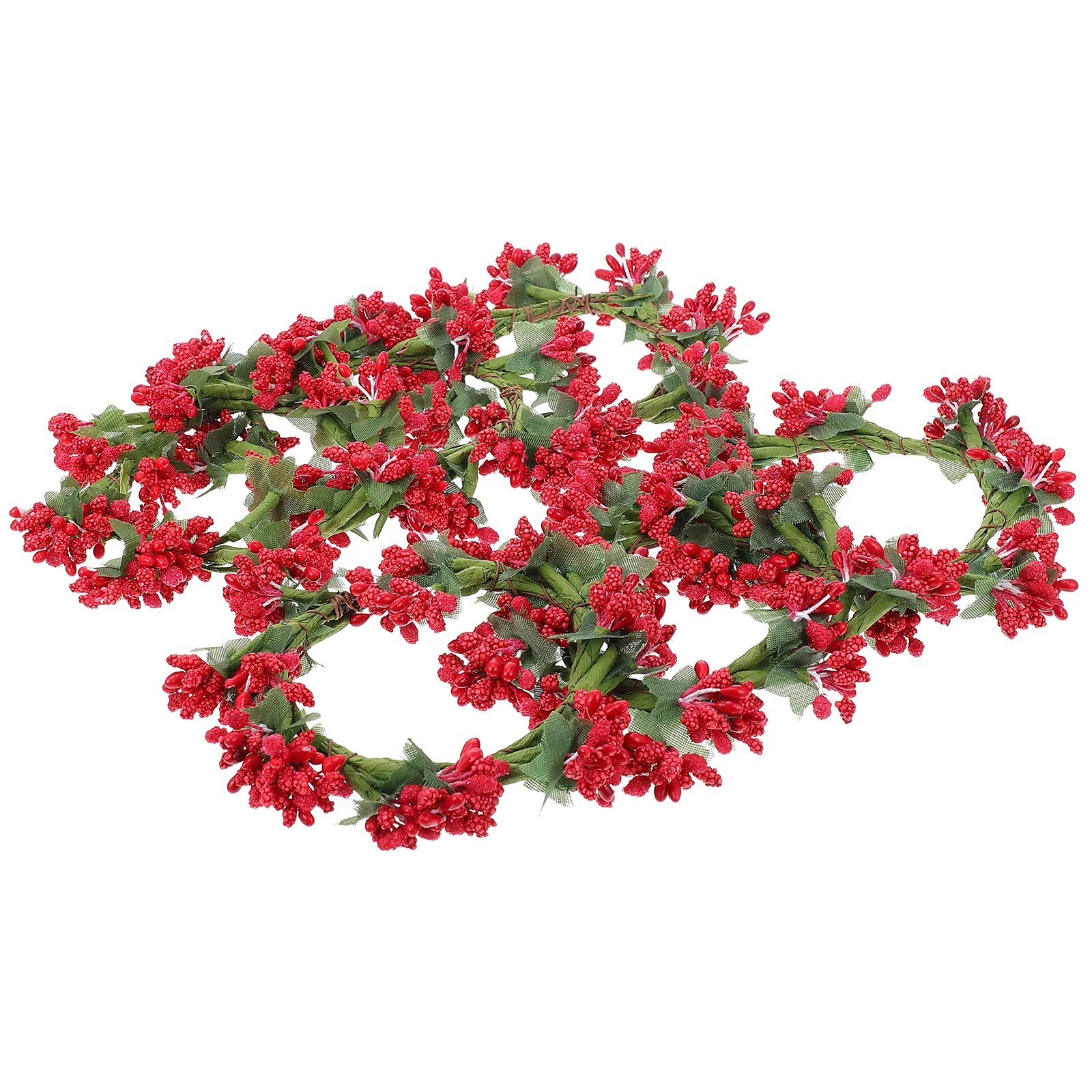 

6pcs Simulation Plant Wreaths Fake Greenery Garlands For Door Wall Decor Xmas Hanging Pendant Artificial Festival Decoration