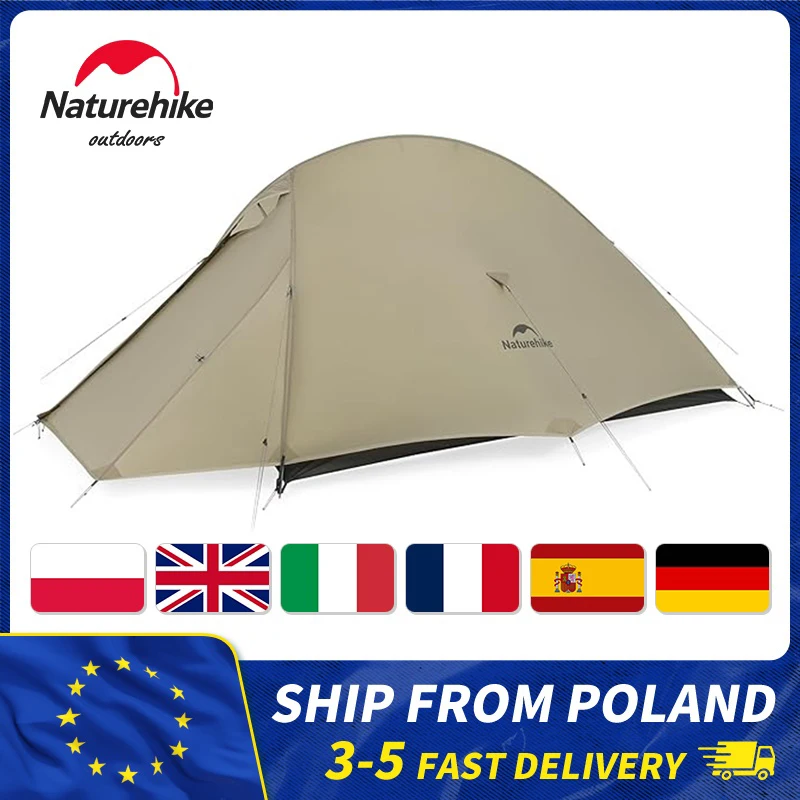 Tienda Naturehike Cloud Up Pro para 2 personas, tiendas de campaña al aire libre, tienda ultraligera 20D, tienda de campaña independiente para senderismo, viajes, mochilero