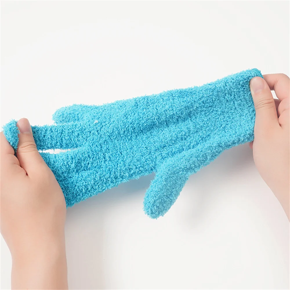 1 Pair Microfiber Dusting Cleaning Glove Mitt Cars Window Dust Remover Tool Reusable Cleaning Glove for Household Cleaning Tools