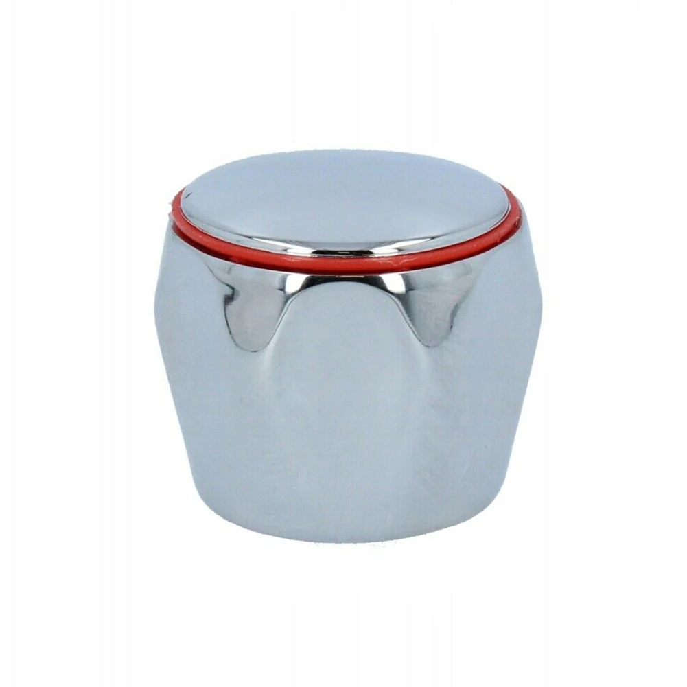 

Brand New High Quality Kitchen Faucet Handwheel Red/Blue Round Stainless Steel 4 X 3.5cm Top/Head Chrome Parts