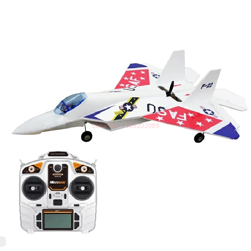 Avión modelo de ala fija RC con control remoto, Su-7, caza súper grande, juguete ensamblado DIY para aficionados y coleccionistas