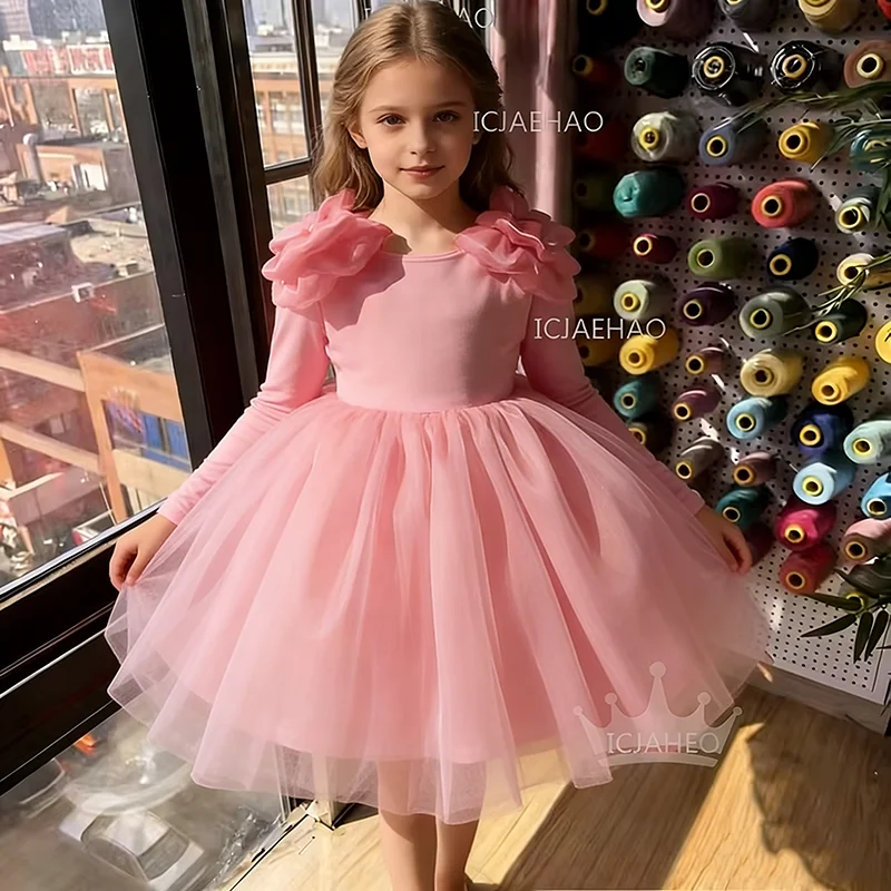 

Новое детское вечернее платье принцессы для девочек, красное, с простым бантом, для праздничных мероприятий, конкурсов красоты, дня рождения