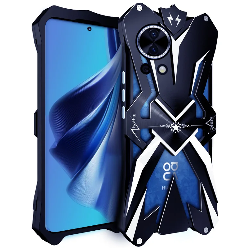 Powerful Shockproof Metal Armor Case For Huawei Nova 12 Pro , Nova 12 Ultra , Nova 12 Lite ,12 Aluminum Cases Cover Bumper Coque image 2