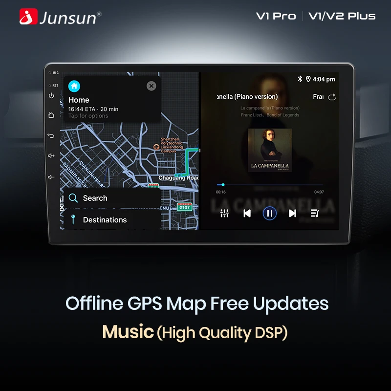 Junsun Wireless Carplay Android Auto autoradio per Citroen Berlingo B9 Peugeot Partner 2008 - 2019 GPS autoradio 4G WIFI DSP