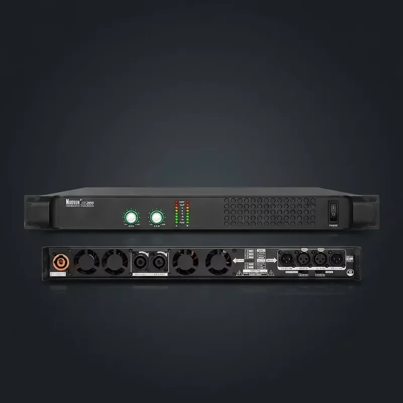 Professional 2 Channels 600W*2 High Power Digital Echo Mixer Power Amplifier