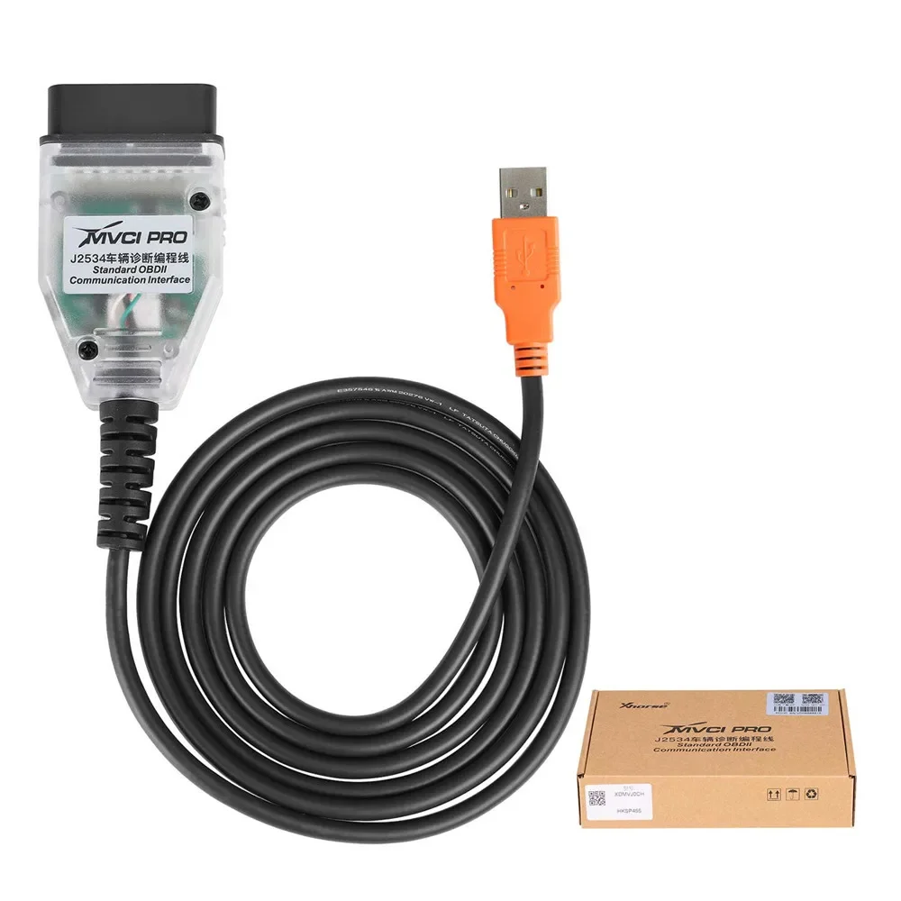 Xhorse MVCI PRO J2534 Cable Vehicle Diagnostic Programming Cable Support D-PDU and J2534 For IDO S