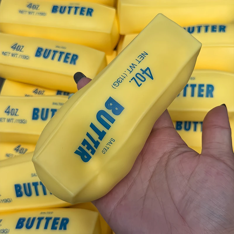 Kreativer Butter-Stick Squishy Fidget Toy Baustein-Füllung Ohne Rückfederung Quetschspielzeug für Erwachsene Sensorisches Stressabbau-Spielzeug