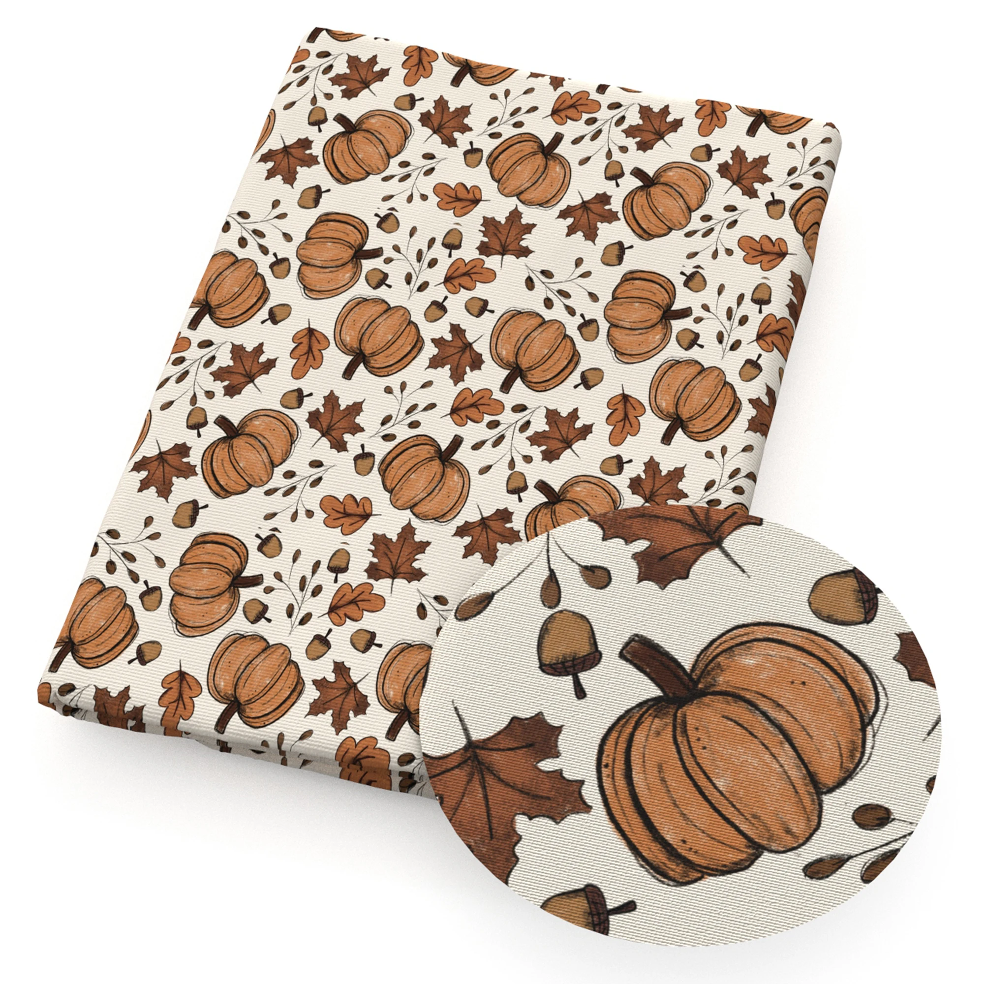 Tessuto di cotone poliestere zucca Patchwork 50*145cm per tessuti per cucire tessuti trapuntati materiale per ricamo fai da te fatto a mano