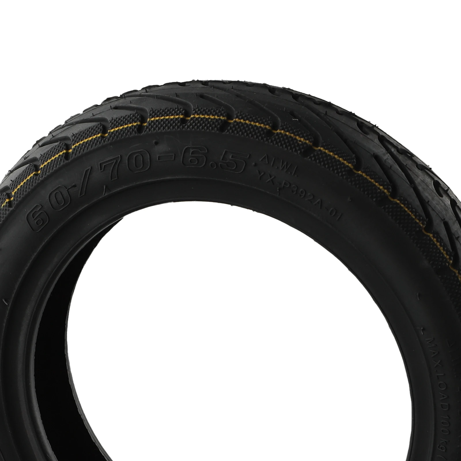 

Electric Scooter Tubeless Tire With Gas Nozzle 245*245*55mm 520g 60/70-6.5 Accessory Black High Quality Brand New