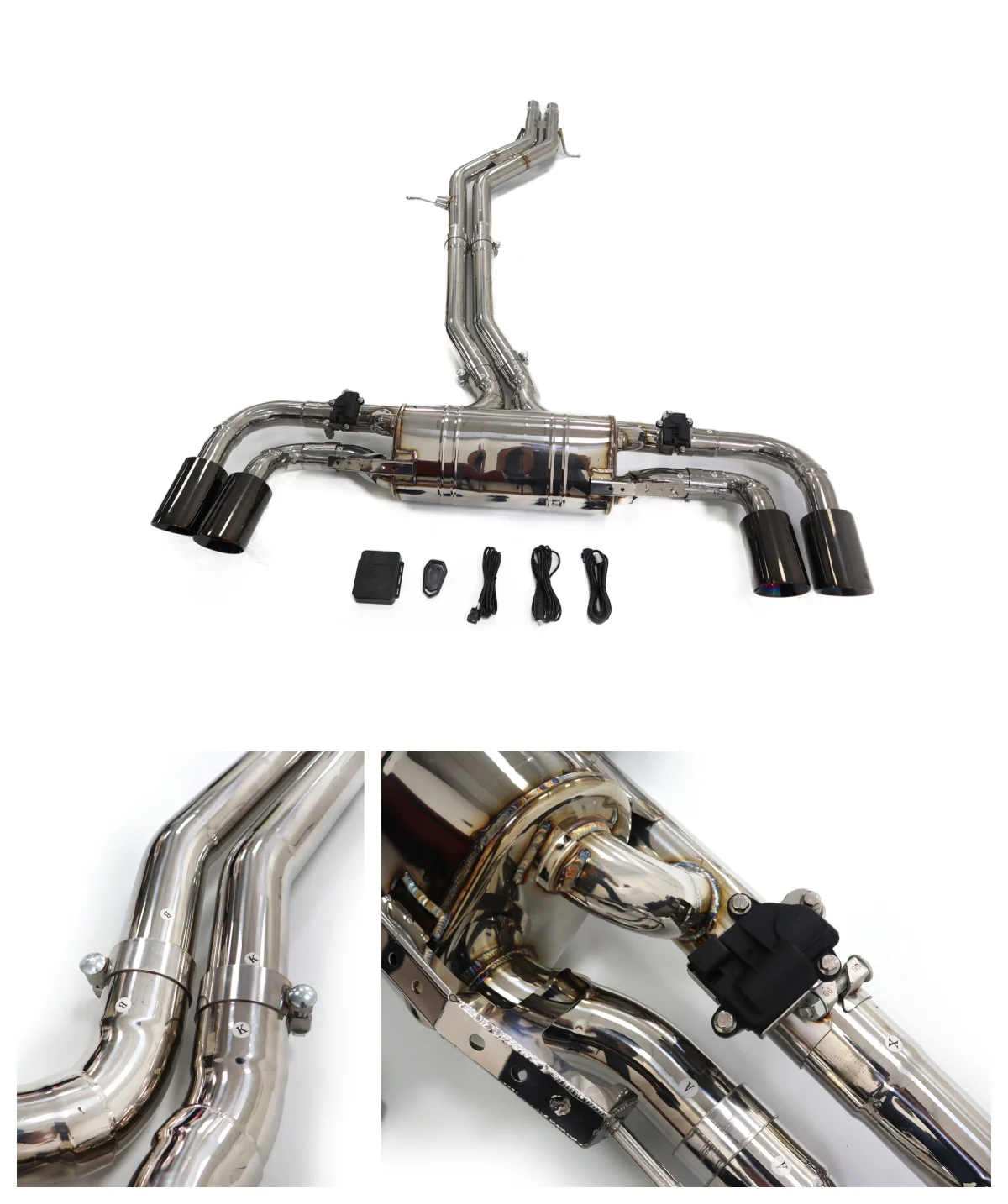 

Выхлопная система Catback из нержавеющей стали для Porsche Cayenne 9YO 2.9T 2019+ с клапаном HMD, сертифицированная по стандартам качества.