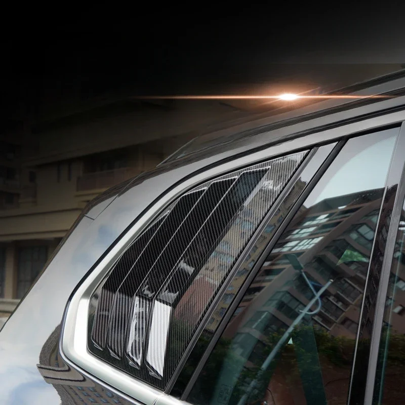 

Для BMW X5 G05 19-23: накладка-спойлер из АБС-пластика под карбон на заднее боковое окно (треугольное окно), аксессуары для автомобиля