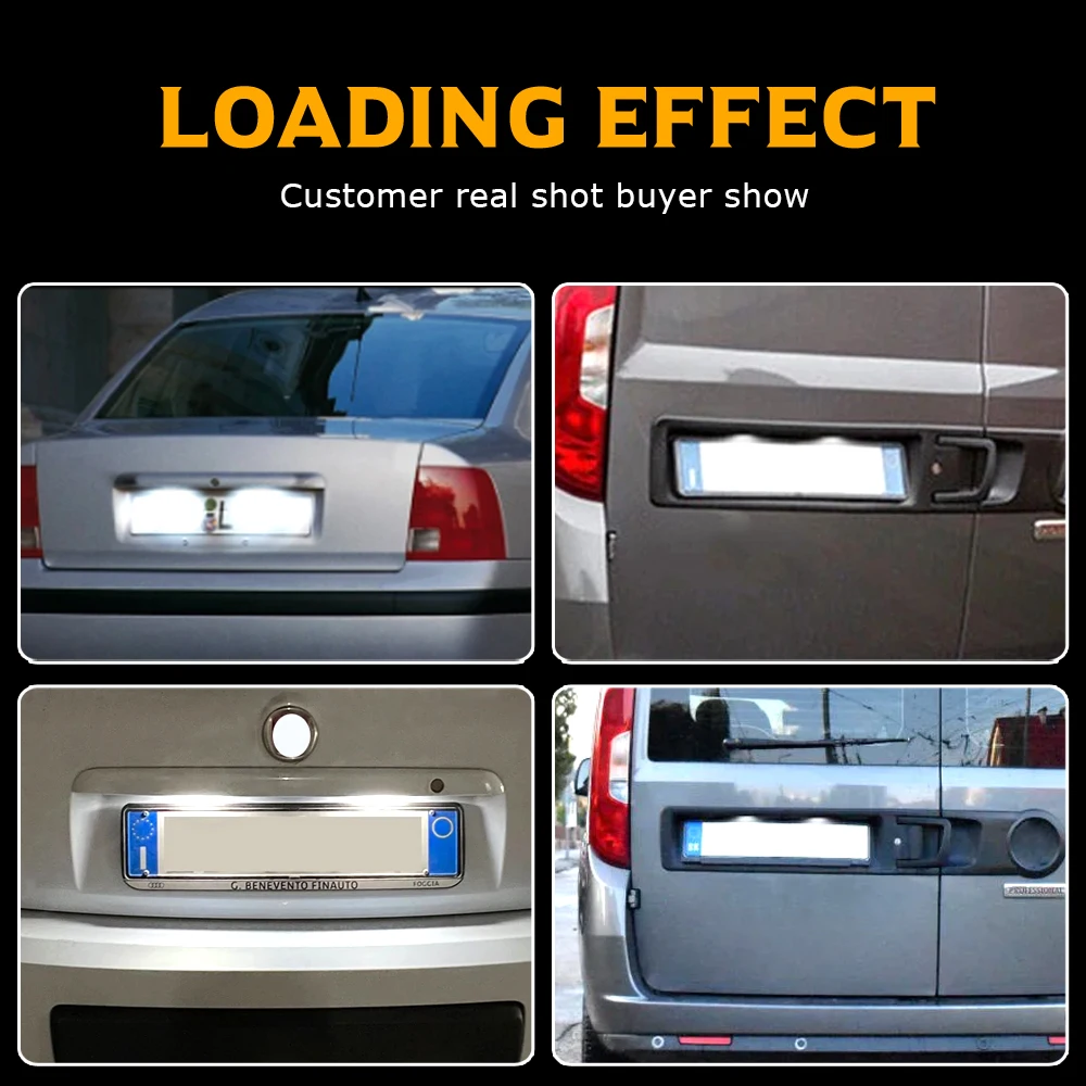 2Pcs Led License Nu…