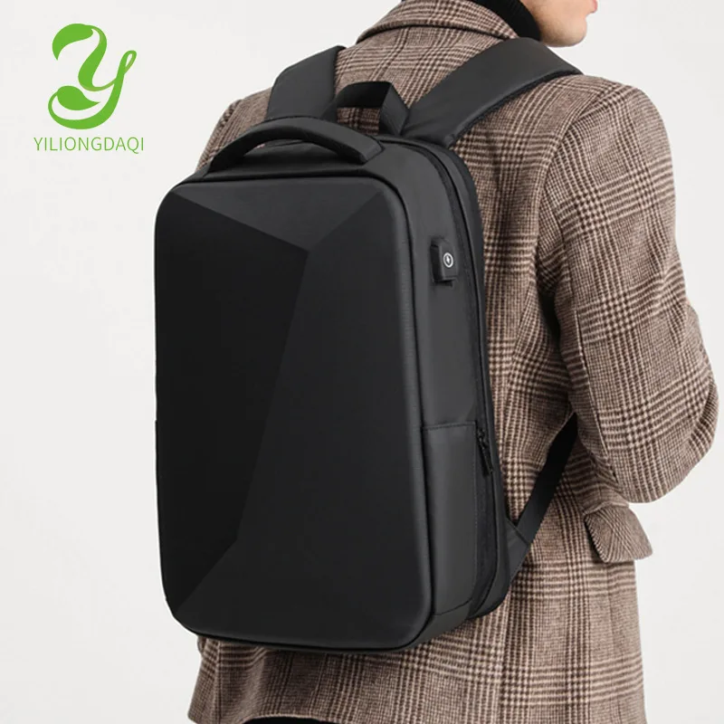 Business Erweiterbar Rucksack Für Männer Laptop TSA Keyless Anti-diebstahl Wasserdichte Schule Rucksäcke Hard Shell USB Reisetasche Neue