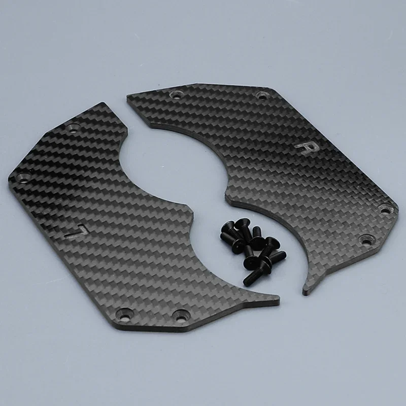 

2pcs Carbon Fiber Wheel Covers Plate for 1/7 ARRMA RC FELONY 6S Street Bash All-road Muscle Car