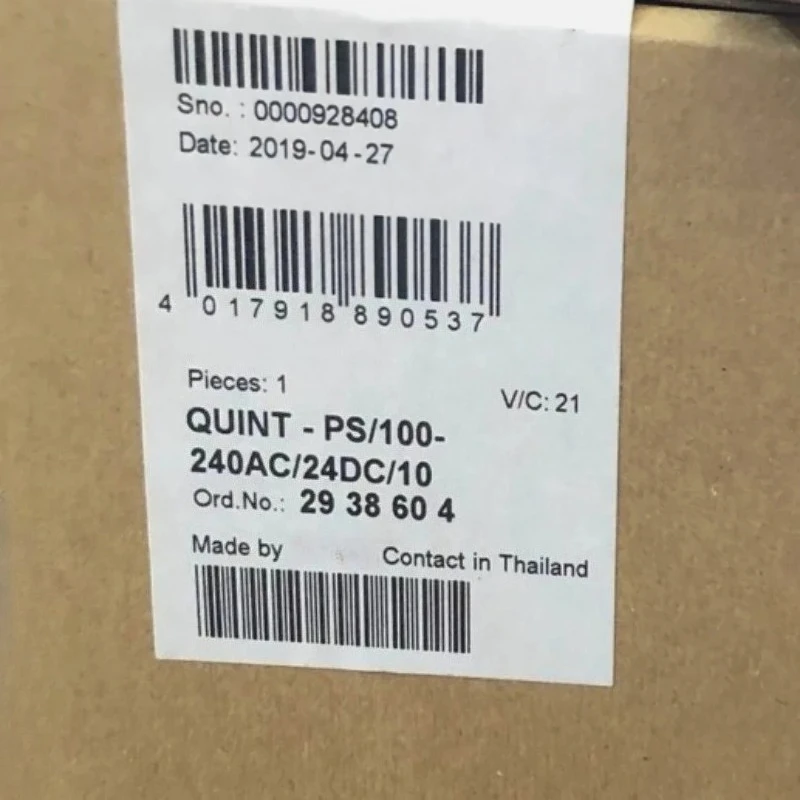 

Brand New Original 2938604 QUINT-PS-100-240AC/24DC/10 QUINT POWER 24VDC/10A Switching Power Fast delivery