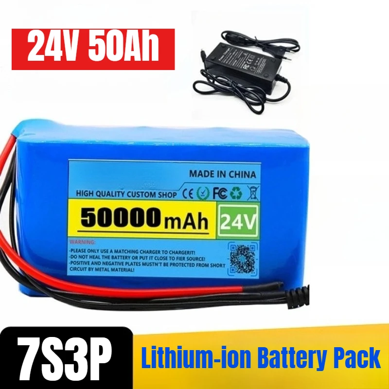 

7S3P 24V 50Ah 18650 Lithium-ion Battery Pack Large Capacity Battery Pack