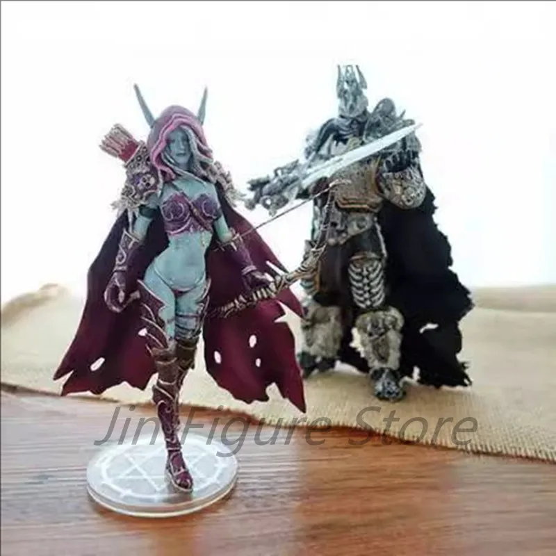 

WOW Fall of The Lich King Arthas Sylvanas Windrunner Sylvan Archery Queen World Of Warcraft Dota Menethil Action Figure Toys