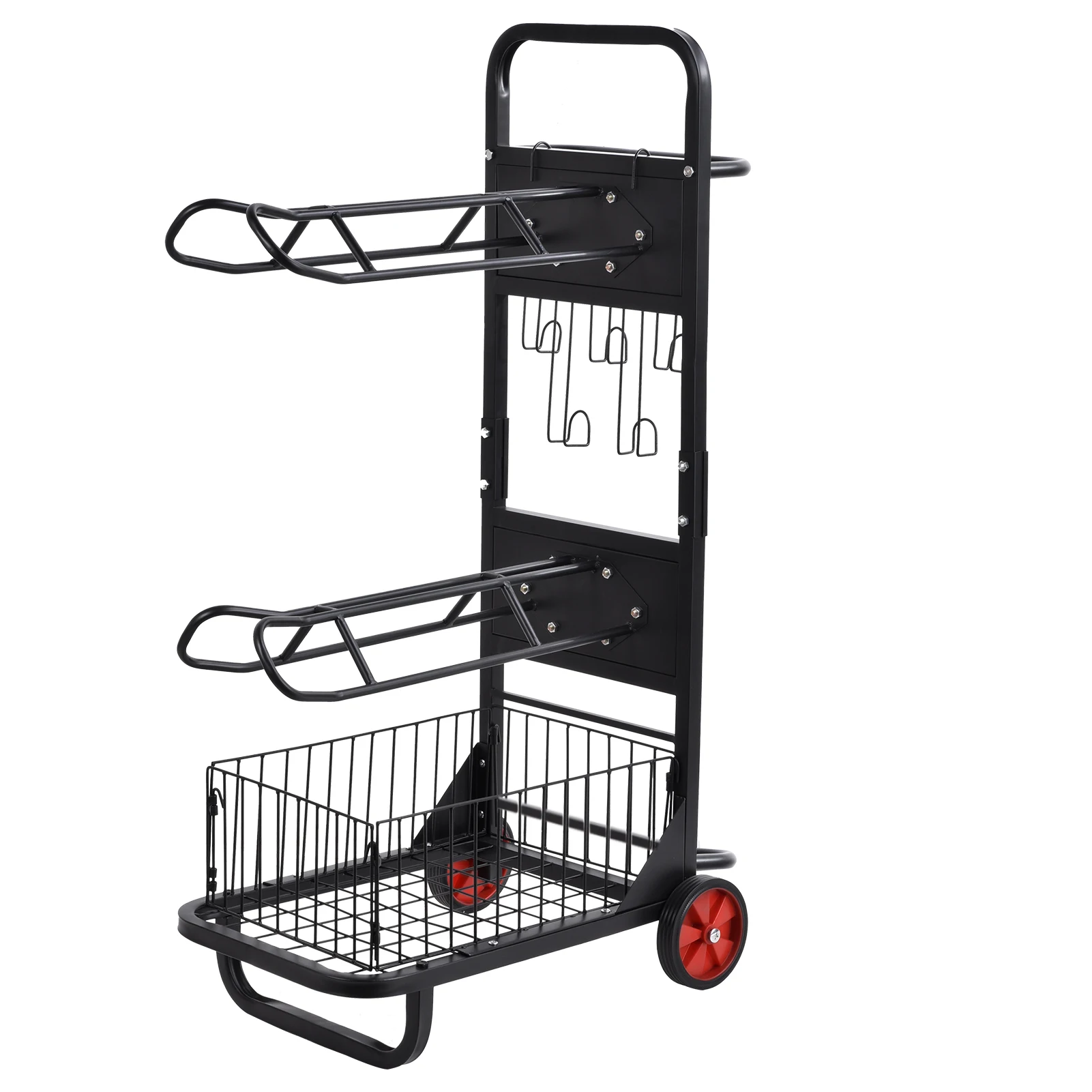 

Rolling Saddle Rack Portable Saddle Stand with Wheels Heavy Duty Horse Equipment Cart, Stable Storage Transport Supplies