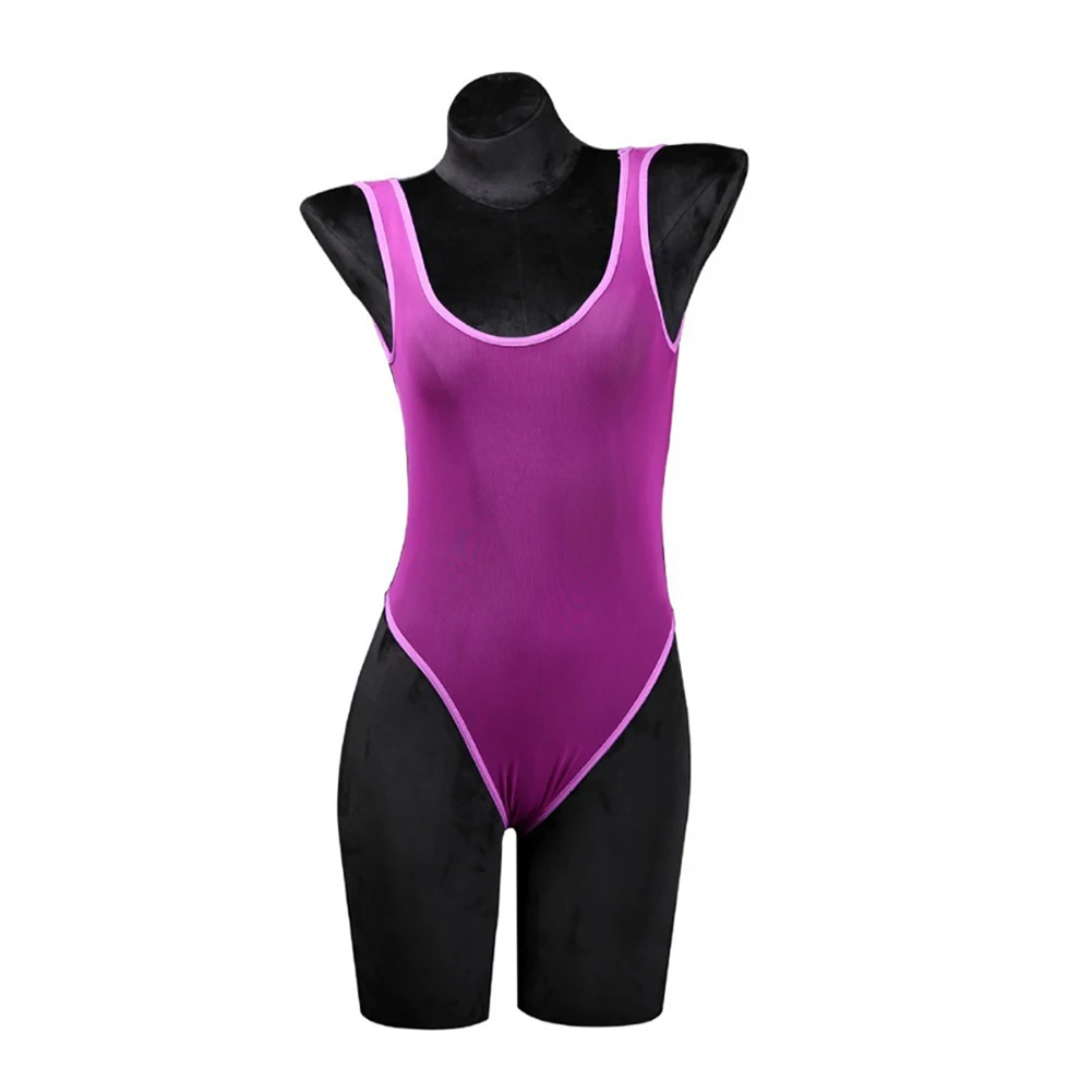 

Sexy Lingerie Womens Erotic See-Through Mesh Suspenders Bodysuit Tights Sleepwear High Cut Jumpsuit One Size