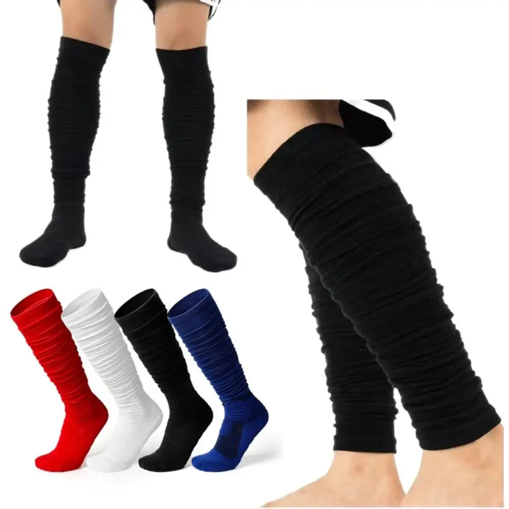 

1 Pairs Professional Ankle Protection Football Socks Elastic Absorb Sweat Scrunch Socks Antifriction Non Slip Rugby Socks Sports