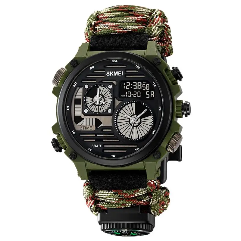 SkmeiOutdoor Sports Watch для мужчин, студенческие электронные часы, будильник, водонепроницаемые, светящиеся, многофункциональные электронные часы