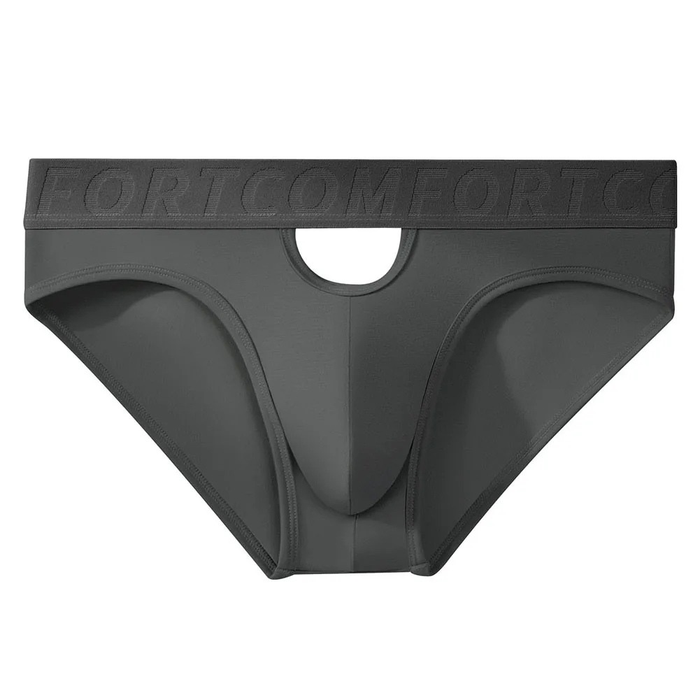 Men Soft Skin-friendly Briefs Hollow Bulge Pouch Breathable Underwear Panties Breathable Bottoms Top  Brief Boys' Underwear